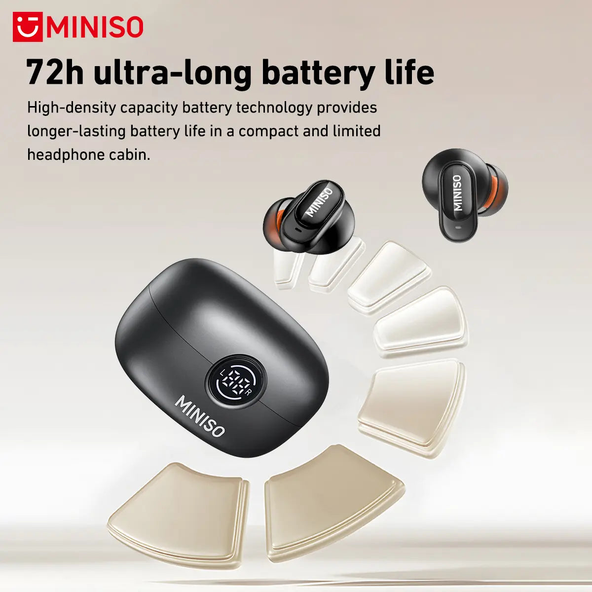 Experience Ultimate Freedom with MINISO MS105 Waterproof Bluetooth 6.0 Wireless Earbuds - Perfect for Office, Sports, and Gaming!