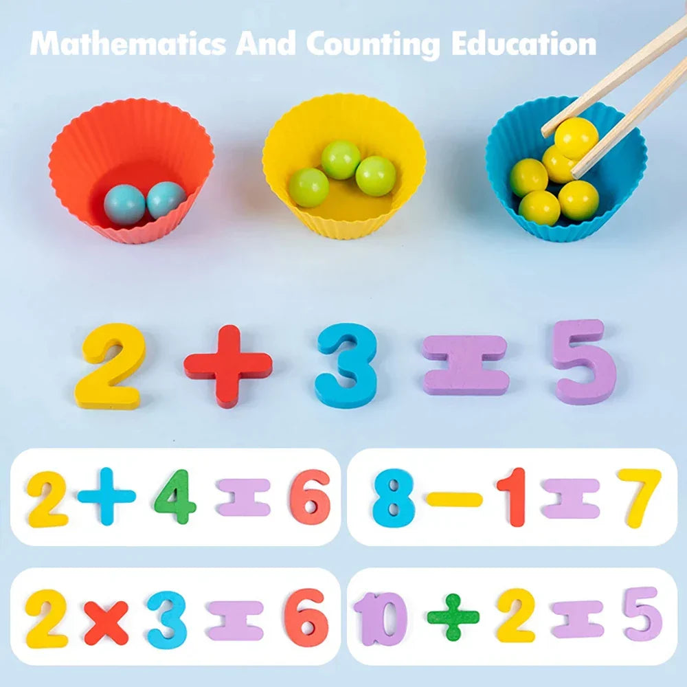 Familysplace™ Montessori Math Counting and Sorting Educational Toy